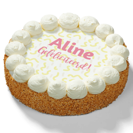 Slagroomtaart "Gefeliciteerd!"