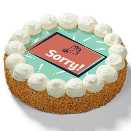 Slagroomtaart "Sorry"
