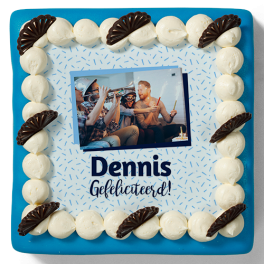 Marsepeintaart "Gefeliciteerd"
