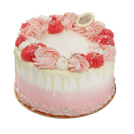 Pink Drip Layer Cake