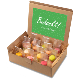 Macaron box "Bedankt!"