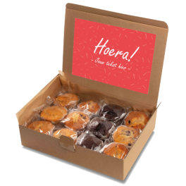 Muffin box "Hoera!"